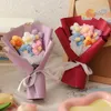 Dekorative Blumen, DIY handgefertigte Blumensträuße, Mini-Häkel-Hochzeitsgeschenk für Gäste, bunte künstliche Blumen zum Lehrertag