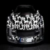 Ko Print Black White Camouflage Vinyl Sticker Car Wrap Foil med Air Release DIY Limfilmomslag231L