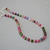 Choker LONDANY Necklace Summer Colorful Faceted Candy Color Tourmaline True Stone Beads Sweet Temperament Collar Chain Female