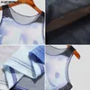 Regatas Masculinas Moda Masculina Impressão 3D Malha Transparente Decote O Sem Mangas Coletes Casuais 2023 Skinny Roupas Sexy S 5XL INCERUN 230721