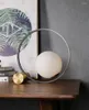 Table Lamps Nordic Simple White Glass Lamp Bedroom Bedside Study Reading Postmodern Creative Living Room Deco Light