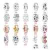 Charms 925 Sterling Sterling Pandora Charm Bracelet Diy Beads Isolation Round Flower Series Segmentation É Adequado Para Jóias Femininas Dhfif