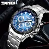 SKMEI Fashion Sport Mens Quartz Analog Watch Luxury Man Wristwatch Waterproof Stainless Male Watches Clock Relogio Masculino238J