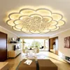 Novos lustres de led modernos para sala de estar, quarto, sala de jantar, cristal acrílico, luminárias de lustre para casa interior 90-260V219J