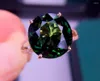 Klusterringar e719 turmalinring fina smycken solid 18k guld natur gröna ädelstenar 7.8ct diamanter för kvinnor närvarande