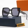 Hombres Mujeres Marca de moda Gafas de sol millonarias Gafas de sol con montura cuadrada de gran tamaño negras Calidad CON CAJAS ORIGINALES po253e