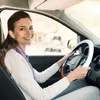 Pokrywa kierownicy pokrywają kobiety bez poślizgu samochodu ochraniacza oddychającego od oddychania ze skóry mikrofibry Universal Fit