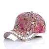 Ballkappen Frauen Baseballmütze Diamant Malerei Stickerei Blume Baumwolle Snapback Hüte Jeans Frau Weibliche Sommer Sonnenhut Drop Lieferung Dhdwn