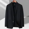 Herrenanzüge 2023High Quality Mode passende gutaussehende Trend Boutique Freizeit Einfache dünne Traaceless-Anzug Jacke Single West Top