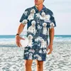 Herren-Trainingsanzüge, Berner Berge, Hawaii-Set, 3D-Allover-bedrucktes Hawaii-Hemd, Strand-Shorts, Männer und Frauen, lustiger Hund, Sommerkleidung