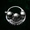 Guizhou Mniejszość osobowość duże kolczyki ręcznie robione vintage srebrne kolczyki Miao srebrne kolczyki biżuteria