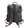 Schultaschen M030 Multifunktions Mode Männer Rucksack Vintage Leinwand Leder Tasche Neutral Tragbare Abgrifffeste Reise 230721