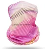 Faceshield Cycling Mask foulards Outdoor Sunscreen Ice Silk Scarf Bib Magic Turban Hommes Femmes tissu en maille respirante Cache-cou de sport multifonctionnel