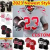 Jermaine Mathews Brandon Inniss 2023 Neueste Ohio State Buckeyes Fußballtrikots Brenten Jones Held Kanu Colin Kaufmann Cameron Kittle Jackson Kuwatch Trikot