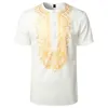 Męskie koszule T Fashion Shirt African Gold Stamping 3D Druku