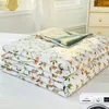 Bedding sets Flowers Soft Skin Friendly Summer Blanket Lace Super Comfortable Quilted Quilt Thin Machine Wash Single Double Bed Quilts 230721