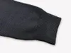 Moletom com capuz e moletom plus size masculino com letras bordadas e gola redonda suéter clássico Jacquard suéter cor preto e branco tamanho m-3xl i3998