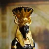 Ljushållare forntida egyptiska gudar ljusstake bröllop rekvisita el möbler farao dekorationer levande ljus middag dekoration