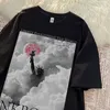 デザイナーファッション衣料ヒップホップティーロックTシャツ綿氷河TシャツTシャツメンズサマーアメリカンクォータースリーブ衣類ルーズヒップホップハイストリートH