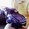 Figury zabawek akcji 1 10 Nissan GTR MOC Super Racing Sport Car Builds Builds Idea Fast Vehicle Model Cegla