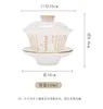 Boormachine Zen Sutra Tea Tureen jadean porcelanowa miska herbaty 150 ml rzeźba herbaciarnia master kubek vintage gaiwan jako prezent