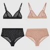 Luxe G Brief Mesh Ondergoed Thuis Textiel Sexy Bikini Vrouwen Ademend Ondergoed Elegante Lingerie Designer Kanten Bh Set INS 251n