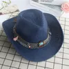 Stor fedora hatt bred grim mössa filt hattar cowboy jazz caps fedoras kvinnor män höst vinter