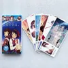 Craft 180 PCS / Set Anime Votre nom Grand carte postale Kiminonawa Cartoon Carte de vœux Carte de message