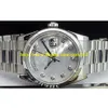 Store361 Nowe przybycie zegarki Nowy 36 mm Platinum Prezydent Mop Diamond Dial - 118206342S