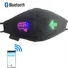 Bluetooth Programowalne, świetliste ekran LED Twarz na imprezę muzyczną unisex Christmas Halloween Light Up Mask 1SJM237B