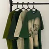 Дизайнерская модная одежда хип -хоп футболка рок -футболки 100 чисто хлопковые 250 г футболка с короткими рукавами для мужчин летние модные женщины головокружение американское универсальное дизайн свободно