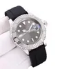 Yerel Depo Box Mens ile Yeni Saatler 40mm Mekanik Otomatik İzle Seramik Çember Safir Master Sports Watch Glide Tokalı 225K