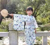 Ethnische Kleidung Japan Traditionelle Samurai-Robe mit Obi Jungen Cosplay Kostüm Kimono Karneval Party Bühne Performance Pografie Zuhause