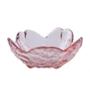 Ciotole Piatto in vetro stile giapponese Cherry Blossom Pink Phnom Penh Immersione Cucina Ciotola per condimento Stoviglie