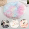 Kennels Round Pet Mat Cat Dog Mattress Plush Soft Fluffy Blanket Products Suitable For Small And Medium-sized Dogs Cats