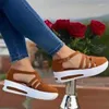 Sandalen 2023 Fashion Summer Outdoor Shoes Punk Beach Wedges Vrouwelijk platform Buckle Strap Wedge