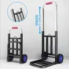 Albums Folding Lage Portable Cart Handling Pull Cargo Trailer with Wheels Home Grocery Shopping Trolley Light Small Shopping Trolley