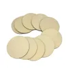 Pincéis 100pcs 80mm 3,14 polegadas de tamanho grande inacabado Circulento de madeira redonda de madeira em branco Ornamentos redondos Corte de madeira para projeto de artesanato DIY