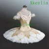 Gold Professional Classical pancake tutu Gorgeous gold ballet Competition tutu professional Ballet Tutu Costumes for women2765