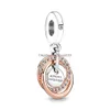 Charms 925 Sterling Sier Mothers Day Mom Heart Lock Pendant Diy Fine Pärlor Fit Pandora Jewerly Armband Presenttillbehör Drop Delive Dhgzl