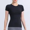 Aktive Shirts Gym Top Damen Yoga Wear Sport Kompressionsshirt Komprimiertes Workout T-Shirt für Fitness Pilates Tops Blau Rashguard Grau