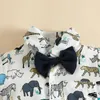 Clothing Sets Prowow 0-18M Baby Boy Outfit Gentleman Necktie Animals Shirts And Suspender Pants 2pcs Born Birth Summer Clothes