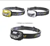 LED Headlamp Body Motion Sensor Mini Headlight Rechargeable Outdoor Camping Flashlight Head Torch Lamp Lights Waterproof Portable USB Headlights