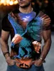 Erkekler Tişörtleri Tişört Tee Grafik At Mürettebat Boyun Giyim Giyim 3D Baskı Açık Mekan Kısa Kollu Vintage Moda Tasarımcı