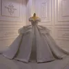 Elegant off shoulder sleeveless Ball Gown Wedding Dresses 2023 Luxy Stunning glitter layer gown Vestido de Novia Bridal Gowns348c