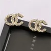 Mode stud sieraden ontwerpers luxe oorbellen orecchini verguld zilver dames heren hebben oorbel trendy orrous kleine gouden letter designer oorbellen sieraden XB01