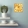 Wandklokken Toast Home Decor Realistische geroosterde broodklok Bakery Bord Dining Room Art Silent Quartz Kitchen