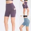 Shorts femininos Crazy Yoga masculinos para mulheres de algodão cintura alta cor sólida elástico duplo justo e leggings