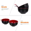 Dinnerware Sets Plastic Salad Bowls Ramen Soup 14X14X7CM Exquisite Red Melamine Home Spoons Noodle Kitchen Supplies Child