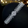 Luxury zirconia bridal headband hair band luxury wedding crown party jewelry tiara Zircon crown Headpieces Wedding Accessories2879